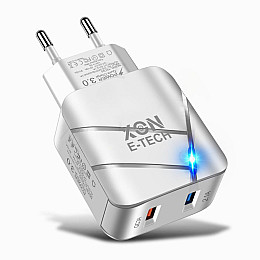 Зарядное устройство XON PowerCharge 18W QC3.0 USB Type-А White (PCWC018018A2С0B 6174)