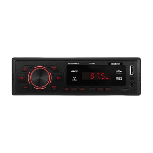 Автомагнитола Fantom Bluetooth 4x40W Black Red (FP-312R)