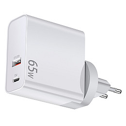Зарядное устройство XON PowerCharge 65W PD65 USB Type-C White (PCCW0065AC0W 5924)