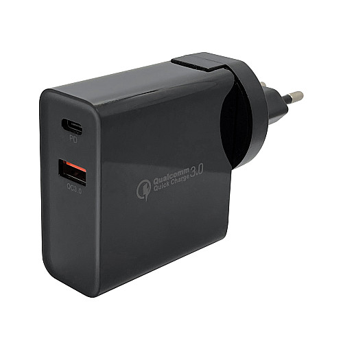Зарядное устройство XON PowerCharge 48W PD45 USB Type-C Black (PCCW0045AC0B 5900)