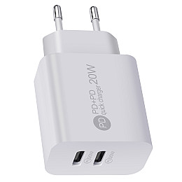 Зарядное устройство XON PowerCharge 25W PD25 USB Type-C White (PCCW0025AC0W 5894)