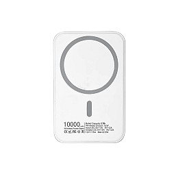Портативная магнитная беспроводная батарея XON PowerBank Magsafe 10000 mAh 15W Белый (YC1W2 7768)