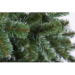 Искусственная Ель  Сказка Зеленая с белыми кончиками (9) Elka.org Зеленый ПВХ 2,2  м  (СЗБК6)