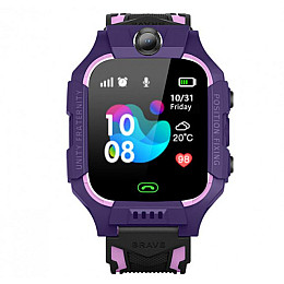 Дитячі розумні смарт годинники Smart Baby Watch Q19 Фіолетові (16508-hbr)
