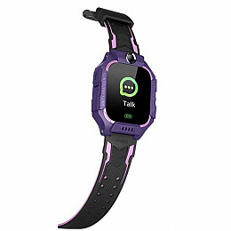 Дитячі розумні смарт годинники Smart Baby Watch Q19 Фіолетові (16508-hbr)