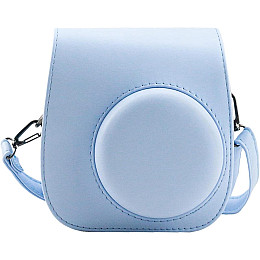 Чехол для фотоаппарата Fujifilm Instax Mini 12/11 с карманчиком Голубой (2148686493)