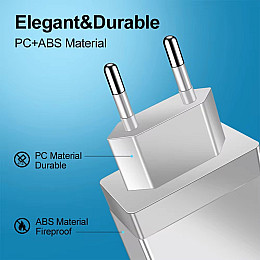 Блок питания 4 port USB Charge зарядное утсройство Белый