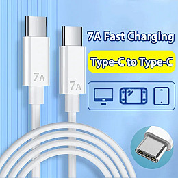Кабель для зарядки и передачи данных Charge ViewSonic flash charging Type-C For Type-C cable 7A 1 м Белый