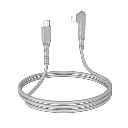 Кабель для зарядки и обмена данными USB Borofone BX105 Corriente PD27W Type-C to Lightning 1 м Серый