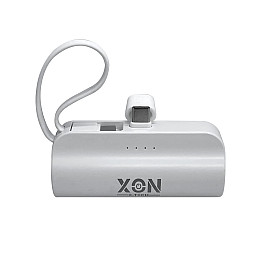 Портативная мини-батарея XON PowerBank MiniCharge 5000 mAh USB Type-C + USB Type-C Белый (DC5CC 6747)