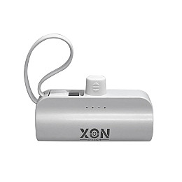 Портативная мини-батарея XON PowerBank MiniCharge 5000 mAh USB Type-C + USB Type-C Белый (DC5CC 6747)