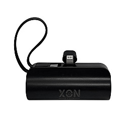 Портативная мини-батарея XON PowerBank MiniCharge 5000 mAh Lightning + USB Type-C Черный (DC5LC 6754)