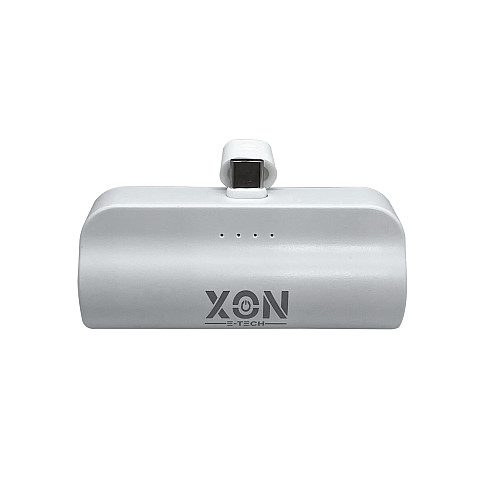 Портативная мини-батарея XON PowerBank MiniCharge 5000 mAh USB Type-C Белый (DC5CE 6785)