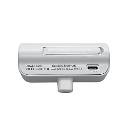 Портативная мини-батарея XON PowerBank MiniCharge 5000 mAh USB Type-C Белый (DC5CE 6785)