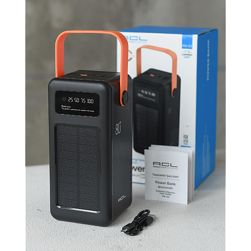 Универсальная зарядная батарея ACL PW53 Silar 80000mAh Черный