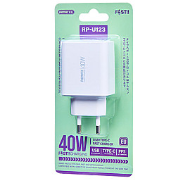 Зарядное устройство Remax Kiddy Series GaN 40Вт 1A+2C RP-U123 EC