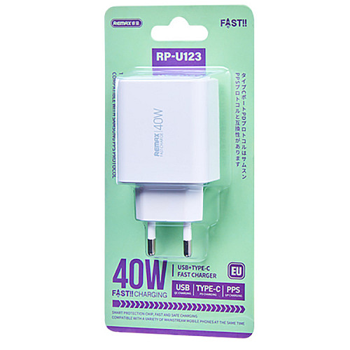 Зарядное устройство Remax Kiddy Series GaN 40Вт 1A+2C RP-U123 EC