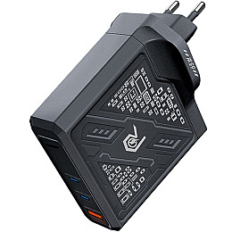 Зарядное устройство Remax Mecha Warrior Series 65W 2C+1A GaN RP-U108 02 Project