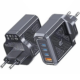 Зарядное устройство Remax Mecha Warrior Series 65W 2C+1A GaN RP-U108 02 Project