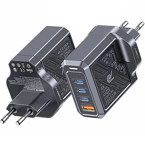 Зарядное устройство Remax Mecha Warrior Series 65W 2C+1A GaN RP-U108 02 Project