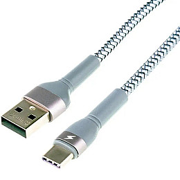 Кабель зарядки Remax Jany RC-124a USB 2.0 Type-C 2.4A Сірий 1 м