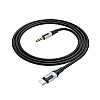 Кабель Borofone BL19 AUX 3.5мм to Type-C 1 м Black