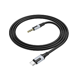 Кабель Borofone BL19 AUX 3.5мм to Type-C 1 м Black