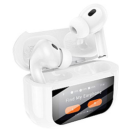 Бездротові TWS навушники Hoco DES42 Сенсорний екран ANC Bluetooth V5.3 30mAh Білий (33976_3325082)