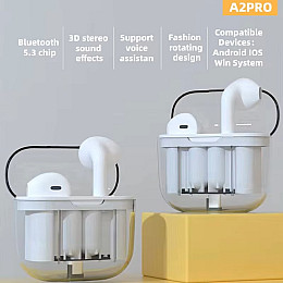 Беспроводные Bluetooth-наушники A2PRO Macarone Белый