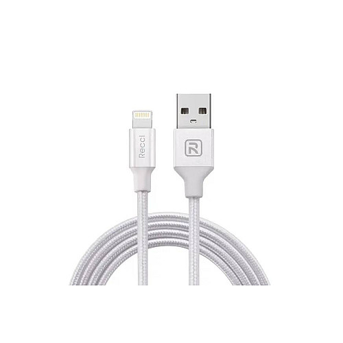 Кабель для зарядки USB Recci RCL-H100 Delicate USB-Lightning 1 м Grey