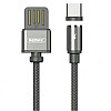 Магнітний кабель для зарядки USB Remax RC-095a Gravity USB-Type C 1 м Black