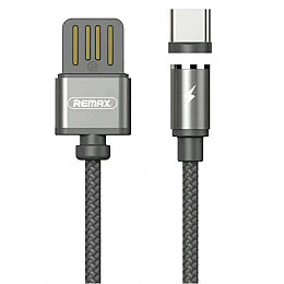 Магнитный кабель для зарядки USB Remax RC-095a Gravity USB-Type C 1 м Black