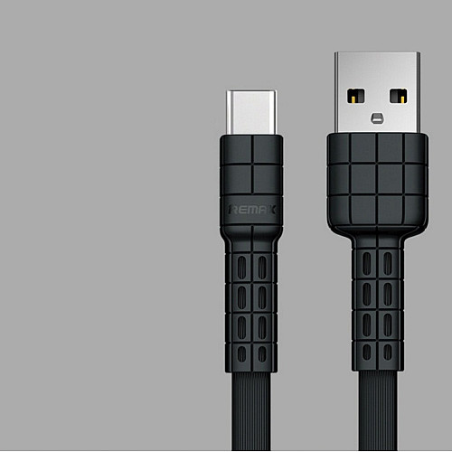 Кабель для зарядки та передачі даних Remax RC-116i Armor USB-Lightning 2.4А 1 м Black
