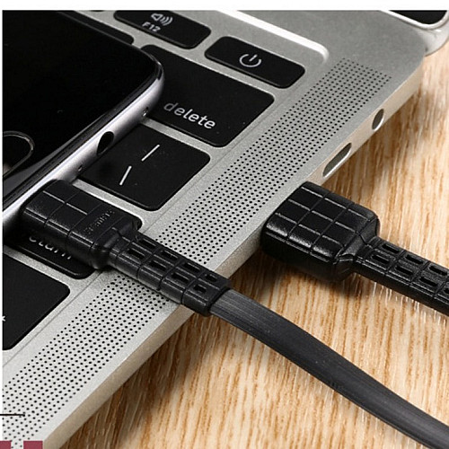 Кабель для зарядки та передачі даних Remax RC-116i Armor USB-Lightning 2.4А 1 м Black