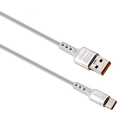Кабель для зарядки та передачі даних Remax RC-135a Chaining 5A USB-Type C 1 м Білий
