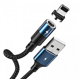 Магнітний кабель для зарядки Remax RC-102i Zigie USB-Lightning 1 м Black