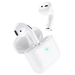 Бездротові навушники Borofone BW02 Plus TWS Bluetooth 5.1 200/30 мАг Білий (35602_3347271)