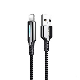 Кабель для зарядки та передачі даних Remax RC-123i Gonyu USB-Lightning 2.4A 1 м Black