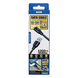 Кабель USB Remax RC-138i USB-Lightning 2.4A 1 м Чорний