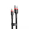 Кабель для зарядки та передачі даних BASEUS Cafule USB-Lightning 2.4A 1 м Black