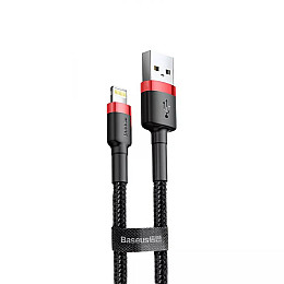 Кабель для зарядки и передачи данных BASEUS Cafule USB-Lightning 2.4A 1 м Black
