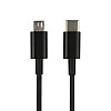 Кабель для зарядки Wuw USB Type-C to Micro QC/Data 1 м Black