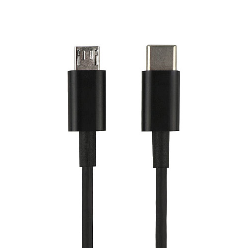 Кабель для зарядки Wuw USB Type-C to Micro QC/Data 1 м Black