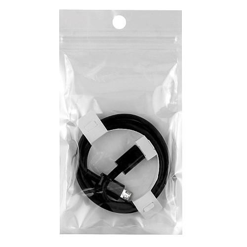 Кабель для зарядки Wuw USB Type-C to Micro QC/Data 1 м Black