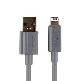 Кабель для зарядки USB Hoco X107 USB-Lightning 2.4A 1 м Grey