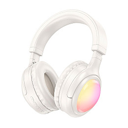 Бездротові навушники Hoco W48 Focus 400 мАг Bluetooth V5.3 Type-C Білий (33708_3259167)