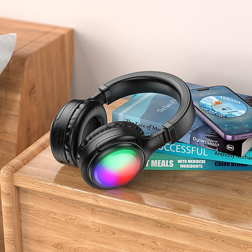 Беспроводные наушники Hoco W48 Focus 400 мАч Bluetooth V5.3 Type-C Black (33708_3259168)