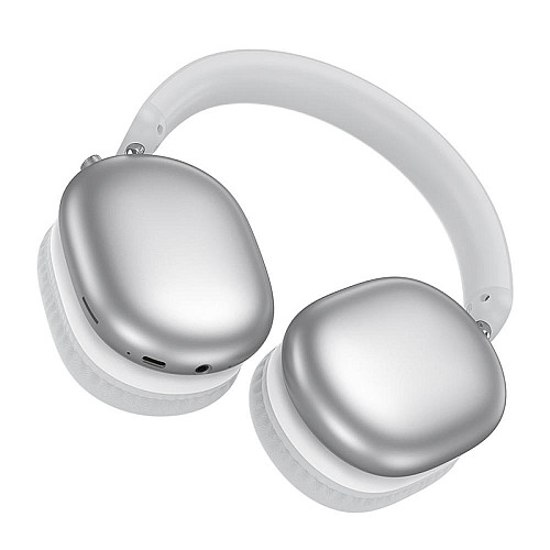 Бездротові навушники з мікрофоном Borofone BO27 AUX/TF/400mAh Bluetooth V5.3 Steel (33971_3331855)
