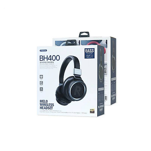 Наушники накладні бездротові з мікрофоном Proda PD-BH400 400mAh Hi-Fi Білий (00000000388)