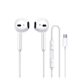 Проводные наушники с микрофоном No Brand EarPods USB/Type C 1.2 м White (34037_3325487)